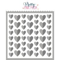 Pretty Pink Posh - Stencils - Half Hearts