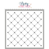 Pretty Pink Posh - Stencils - Layered Heart Lattice