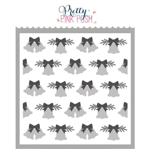 Pretty Pink Posh - Layering Stencils - Christmas Bells