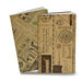 7 Gypsies - Petit Carnet Voyage Collection - Mini Notebook Set - Le Monde and Map Ledger