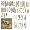 7 Gypsies - Avignon Collection - Chipboard Pieces - Alphabet and Numbers, CLEARANCE