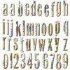 7 Gypsies - Conservatory Collection - Chipboard Pieces - Alphabet and Numbers, CLEARANCE