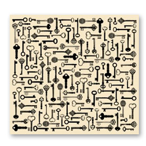 7 Gypsies - Collage Tissue Paper - Keys