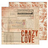 7 Gypsies - Lille Collection - 12 x 12 Double Sided Paper - Crazy Love