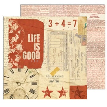 7 Gypsies - Lille Collection - 12 x 12 Double Sided Paper - Life Is Good