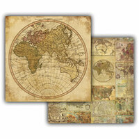 7 Gypsies - Global Collection - 12 x 12 Double Sided Paper - Hemisphere