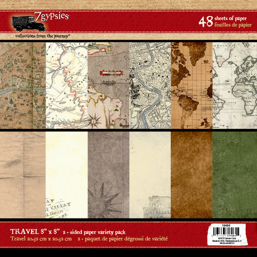 7 Gypsies - Gypsy Travels Collection - 8 x 8 Paper Pack