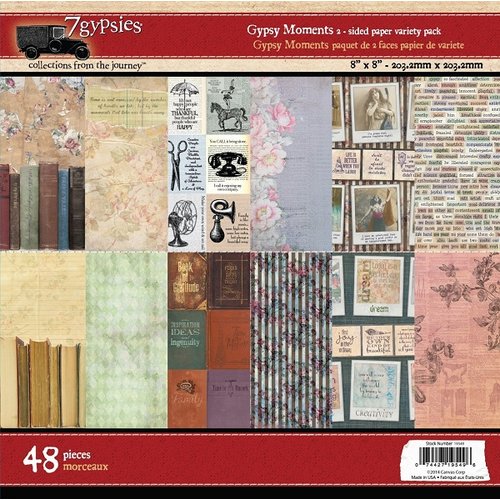 7 Gypsies - Gypsy Moments Collection - 8 x 8 Paper Pad