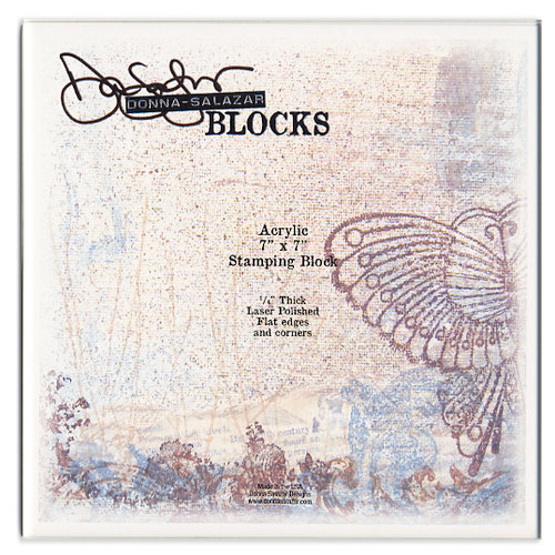 Donna Salazar - Acrylic Stamping Block - 7 x 7