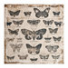 Tim Holtz - District Market Collection - Idea-ology - 12 x 12 Burlap Canvas Panel - Butterflies