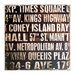 Tim Holtz - District Market Collection - Idea-ology - 12 x 12 Burlap Canvas Panel - Subway