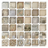 Idea-ology - Tim Holtz - 12 x 12 Paper Stash - French Industrial