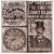 Tim Holtz - District Market Collection - Idea-ology - Burlap Canvas Panels - Steam Punk