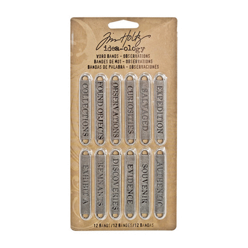 Tim Holtz - Idea-ology Collection - Word Bands - Observations
