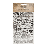Tim Holtz - Idea-ology Collection - Remnant Rubs - Christmastime