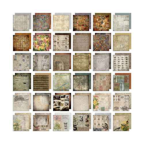 Advantus - Tim Holtz - Idea-ology Collection - 8 x 8 Paper Stash - Menagerie