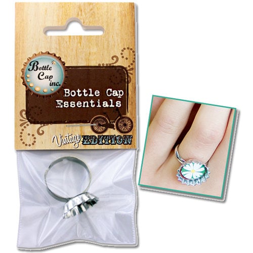 Bottle Cap Inc - Vintage Edition Collection - Jewelry - Adjustable Ring with Mini Cap