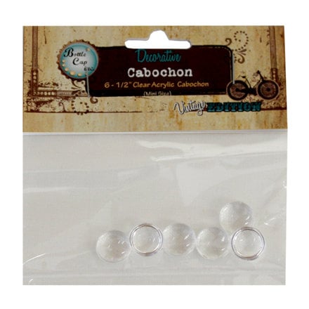 Bottle Cap  Inc - Vintage Edition Collection - Jewelry Findings - Acrylic Cabochons - .5 Inch