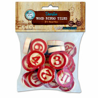 Bottle Cap Inc - Vintage Edition Collection - Altered Art - Bingo Chips - Red