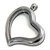 Bottle Cap Inc - Jewelry - Bezel Pendant - Heart Silver Locket