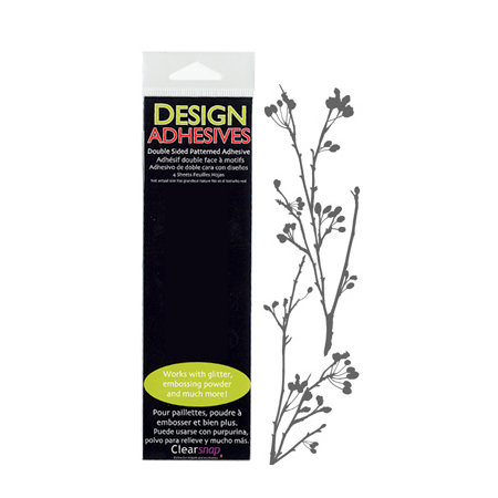 Clearsnap - Design Adhesives - Double Sided Patterned Adhesive - Branches and Blooms
