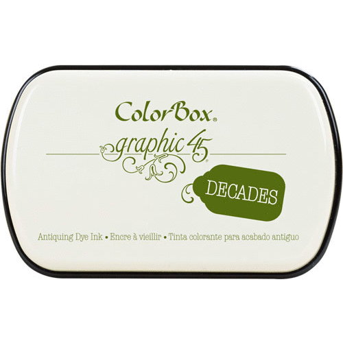 ColorBox - Graphic 45 - Decades Inkpads - Antique Moss