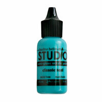 Ranger Ink - Studio by Claudine Hellmuth - Semi-Gloss Acrylic Paint - Classic Teal - .5 ounces