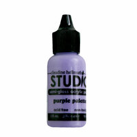 Ranger Ink - Studio by Claudine Hellmuth - Semi-Gloss Acrylic Paint - Purple Palette - .5 ounces