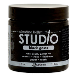 Ranger Ink - Studio by Claudine Hellmuth - Black Gesso