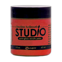 Ranger Ink - Studio by Claudine Hellmuth - Semi-Gloss Acrylic Paint - Modern Red