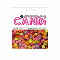 Craftwork Cards - Candi - Shimmer Paper Dots - Hot Tropics