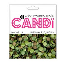 Craftwork Cards - Candi - Shimmer Paper Dots - Rainforest