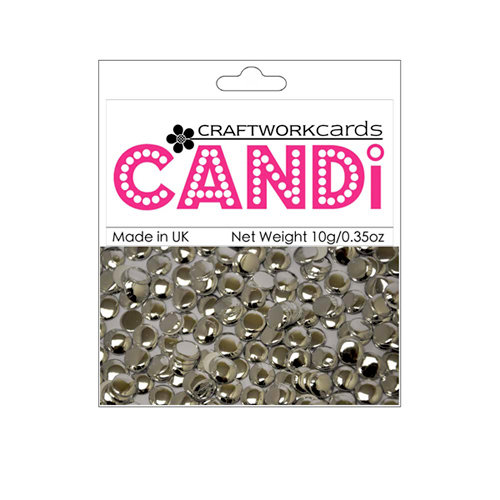 Craftwork Cards - Candi - Metallic Paper Dots - Regal Silver