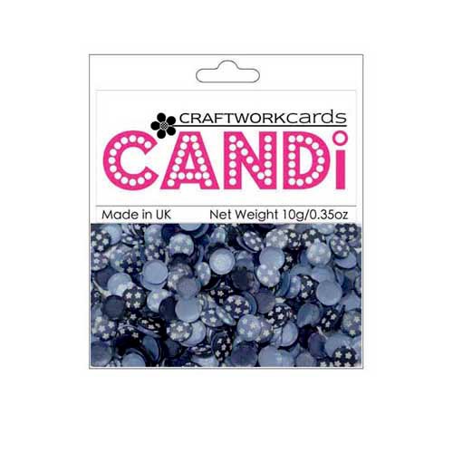 Craftwork Cards - Candi - Shimmer Paper Dots - Flower Twilight