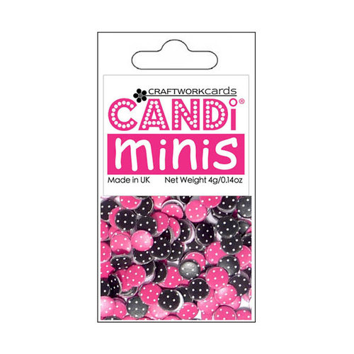 Craftwork Cards - Candi Minis - Paper Dots - Polka Dots - Raspberry Truffle