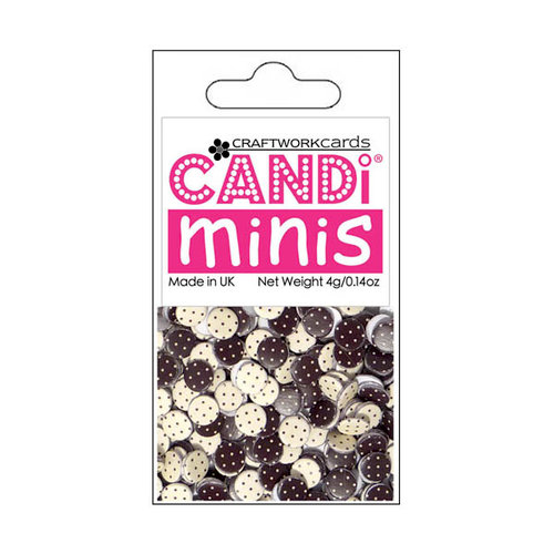 Craftwork Cards - Candi Minis - Paper Dots - Polka Dots - Coconut Macaroon