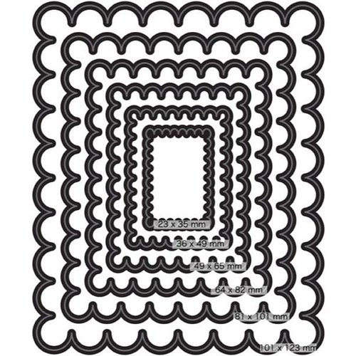 Couture Creations - Nesting Dies - Scallop Rectangle