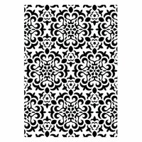 Couture Creations - Christmas Collection - A2 Embossing Folder - Christmas Quilt