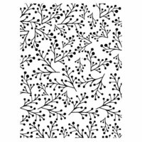 Couture Creations - Christmas Collection - 5 x 7 Embossing Folder - Twiggy Christmas