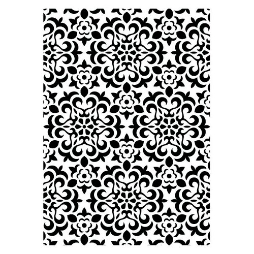 Couture Creations - Christmas Collection - 5 x 7 Embossing Folder - Christmas Quilt