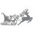 Couture Creations - Merry Little Christmas Collection - Intricutz Dies - Reindeer&#039;s Sleigh