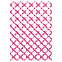 Couture Creations - Mikashet Collection - 5 x 7 Embossing Folder - Cotton Thread Quilt