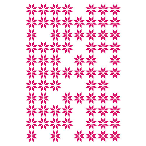 Couture Creations - Mikashet Collection - 5 x 7 Embossing Folder - Random Daisies