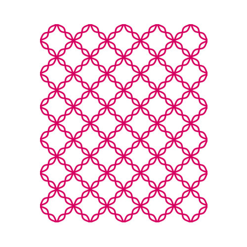 Couture Creations - Mikashet Collection - A2 Embossing Folder - Cotton Thread Quilt