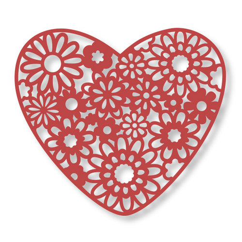 Couture Creations - Floral Lace Collection - Lace Dies - Heart Bouquet