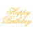 Couture Creations - Everyday Essentials Collection - Designer Dies - Script - Happy Birthday