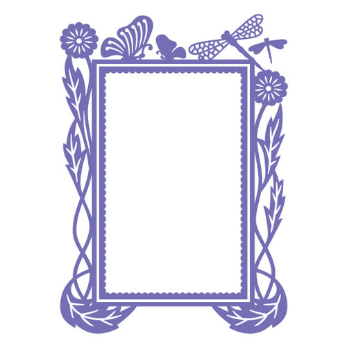 Couture Creations - Hearts Ease Collection - 5 x 7 Embossing Folder - Frame
