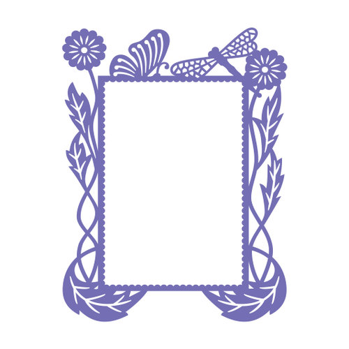 Couture Creations - Hearts Ease Collection - A2 Embossing Folder - Frame