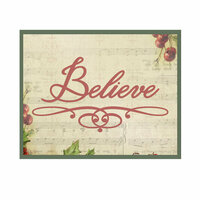 Couture Creations - Christmas Eve Collection - Designer Dies - Believe Flourish