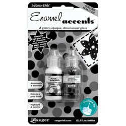 Ranger Ink - Inkssentials - Enamel Accents - Opaque Dimensional Glaze - Black and White Set